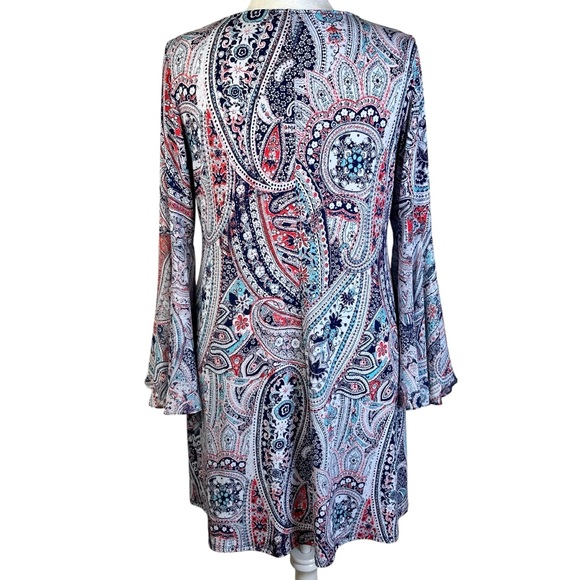 MSK Colorful Paisley Shift Dress Plus Size 1X - Picture 5 of 10